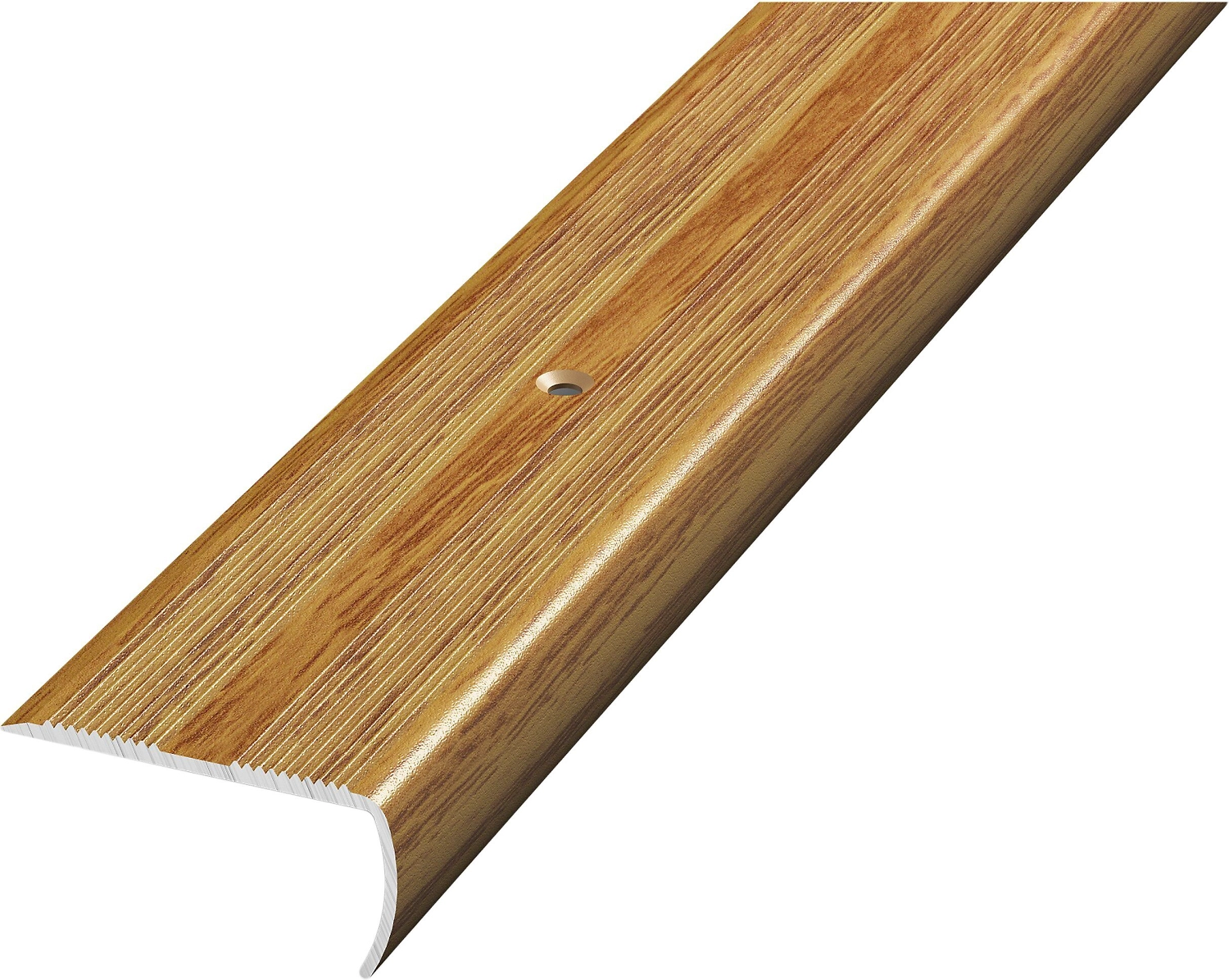 Уголок ЛУКА ПУ 06 1800.084 Дуб универсал алюминий 1800х40 мм