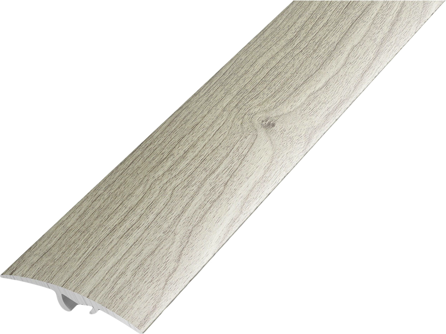 Порог разноуровневый ЛУКА ПР 06 1800.R195 серебристая сосна алюминий 1800х41 мм