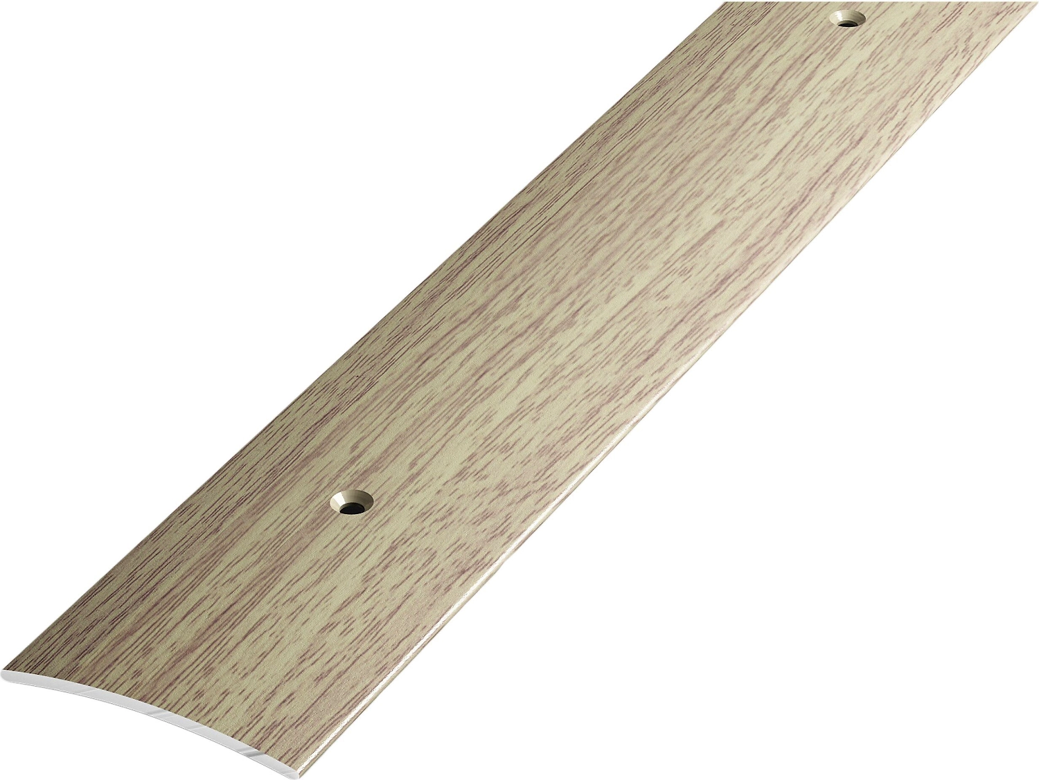 Порог одноуровневый ЛУКА ПС 04 900.087 дуб беленый алюминий 900х44,5 мм