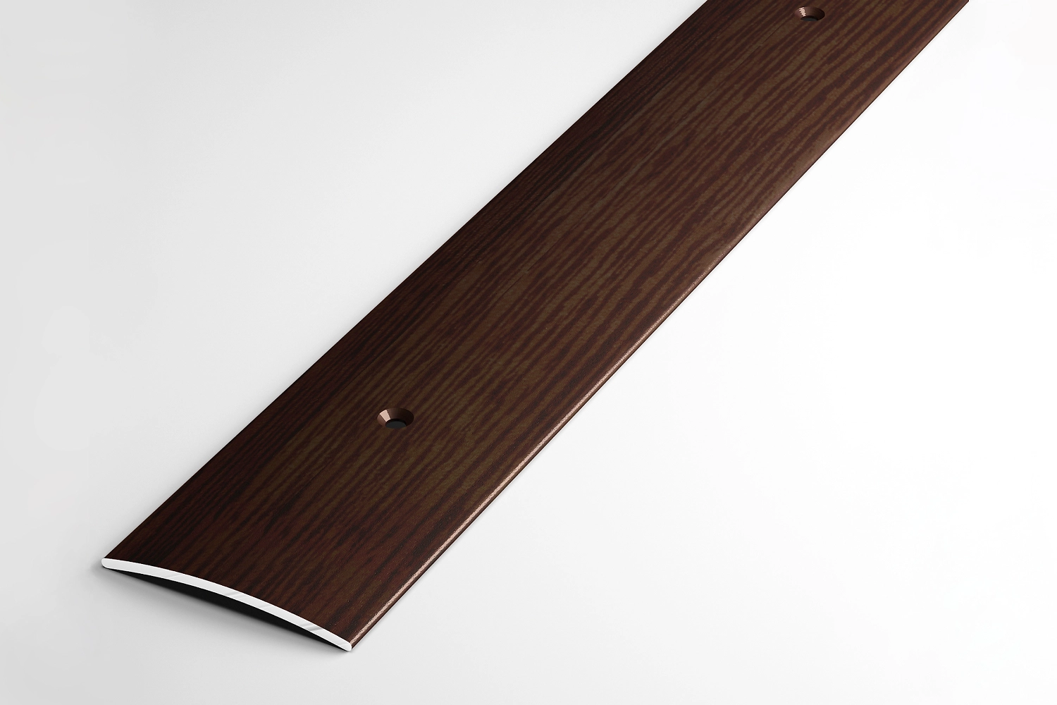 Порог одноуровневый ЛУКА ПС 04 1800.095 дуб венге алюминий 1800х44,5 мм