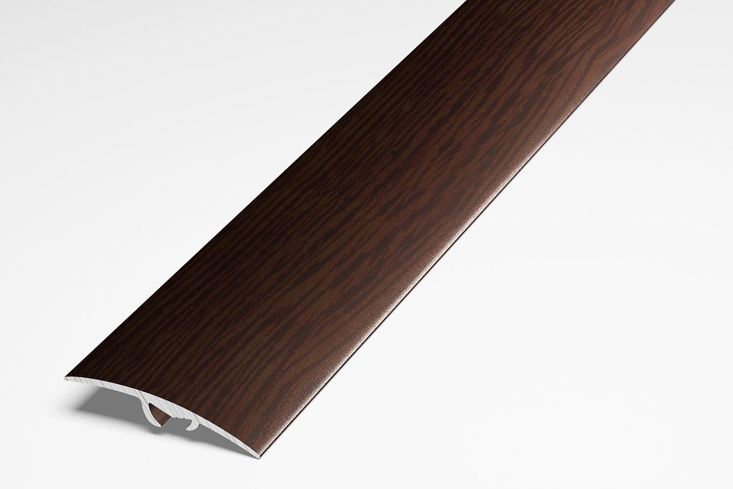 Порог разноуровневый ЛУКА ПР 06 900.095 дуб венге алюминий 900х41 мм