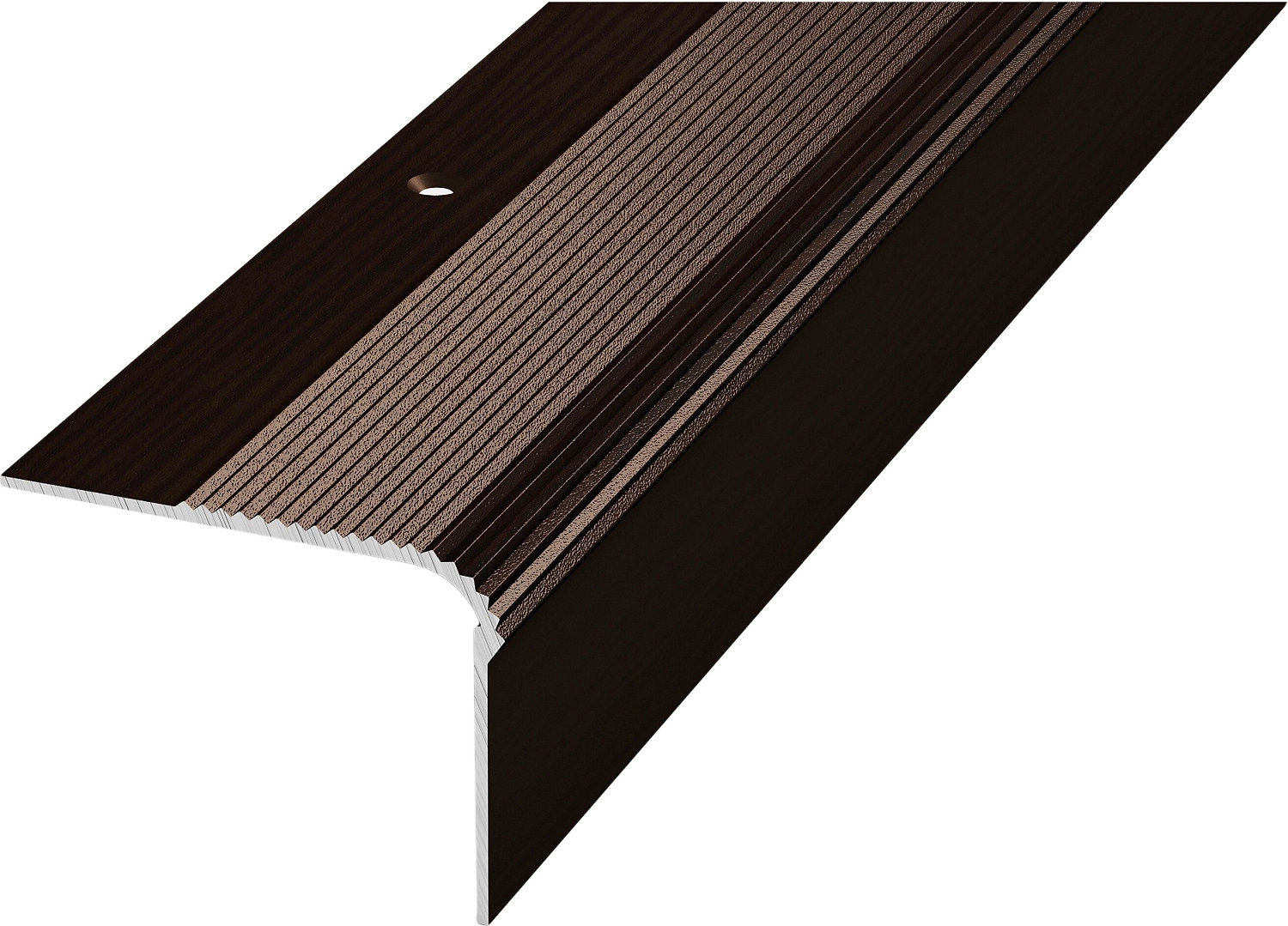 Уголок ЛУКА ПУ 02 900.095 дуб венге алюминий 900х54 мм