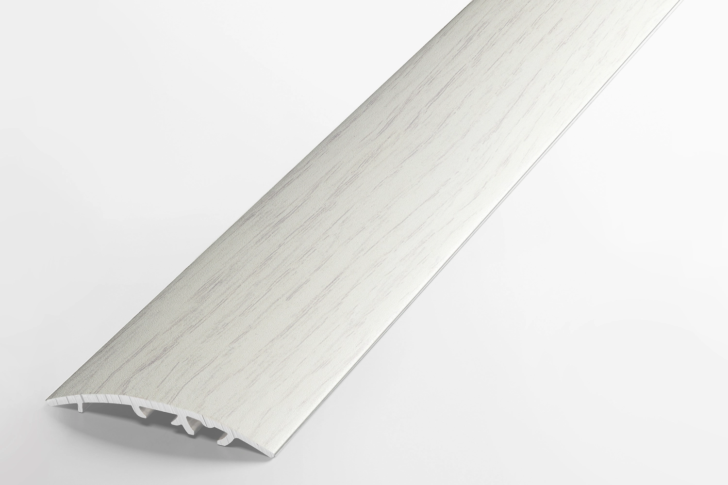 Порог одноуровневый ЛУКА ЛР 50 Береза алюминий 1800x50 мм