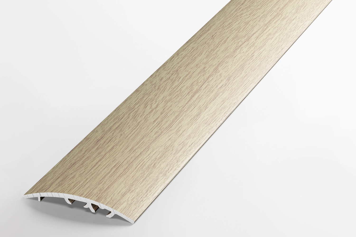 Порог одноуровневый ЛУКА ЛР 50 Дуб беленый алюминий 900x50 мм