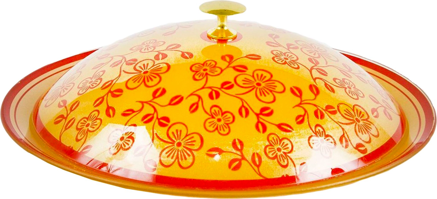 Блюдо сервировочное NiNaGlass Аури 26,5 см стекло разноцветный