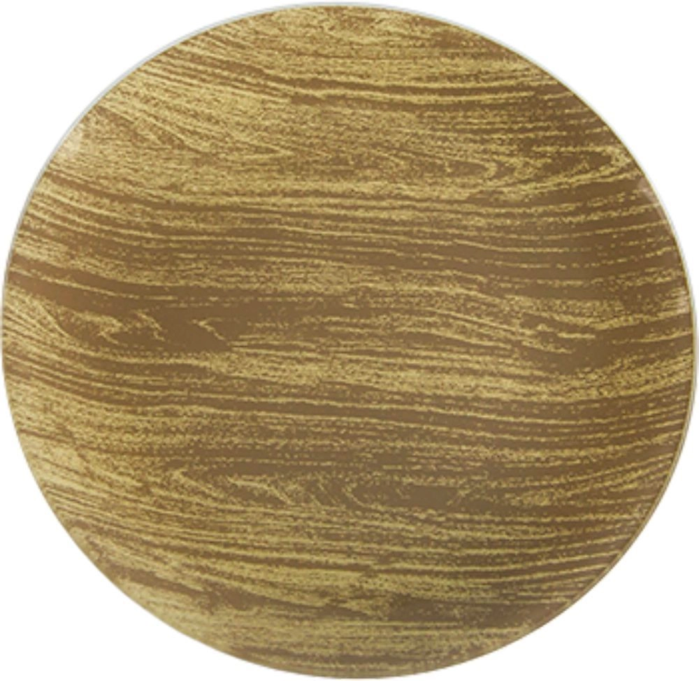 Тарелка обеденная NINA GLASS 26 см стеклянная шампань/бежевый