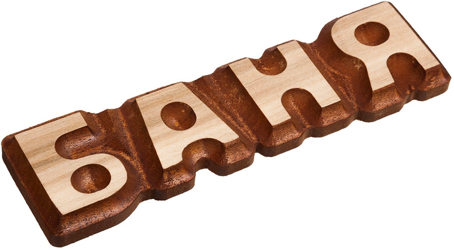 Табличка Банные штучки липа 17x5 см