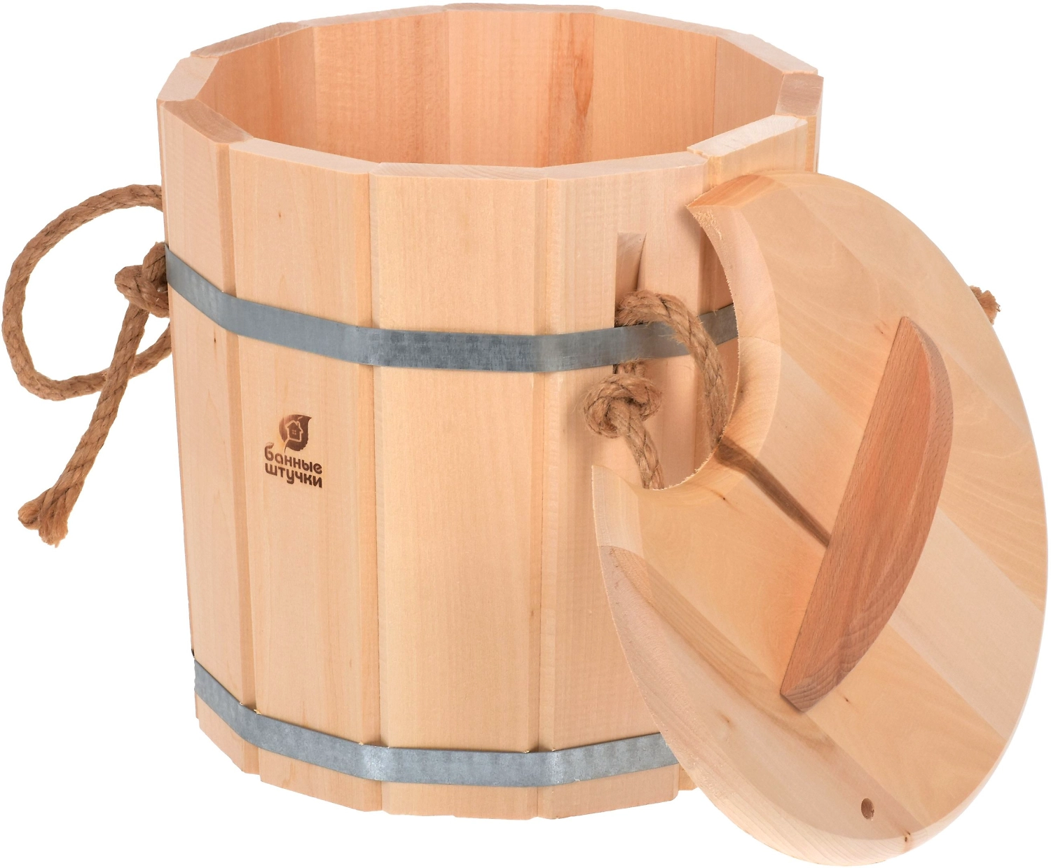 Запарник Банные штучки липа 34х30 см 8 л с крышкой  