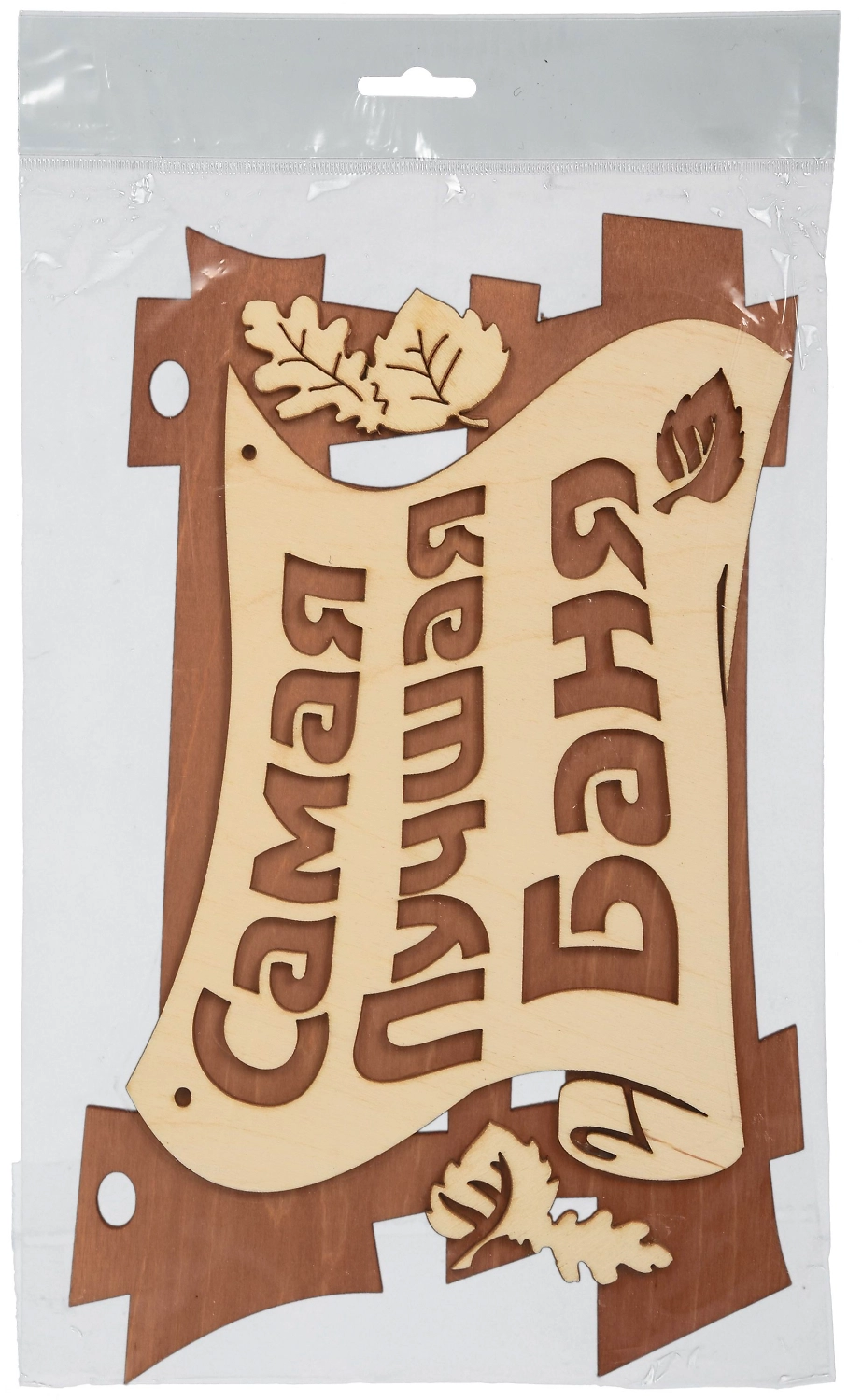 Табличка Банные штучки береза 29х18 см 