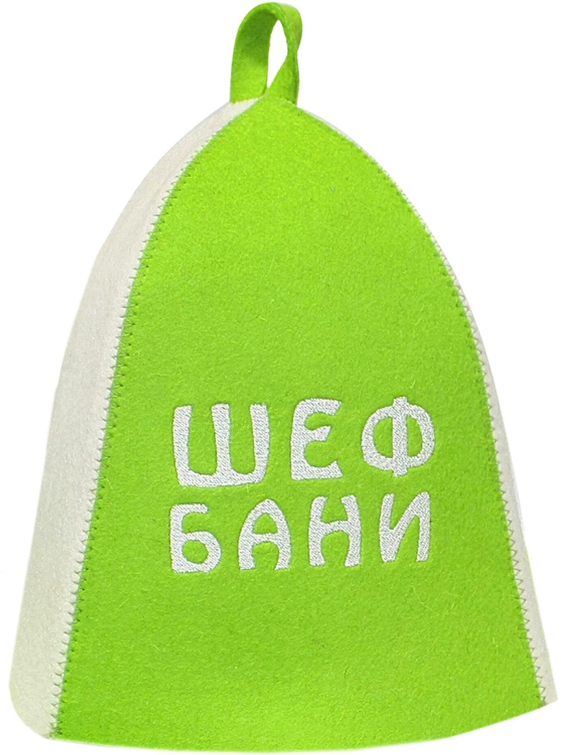 Шапка для бани Невский банщик Шеф бани фетр 29x18 см