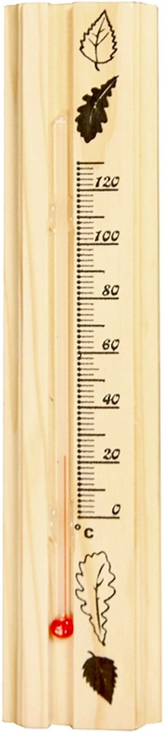 Термометр Невский банщик из дерева и стекла 20x4,2 см