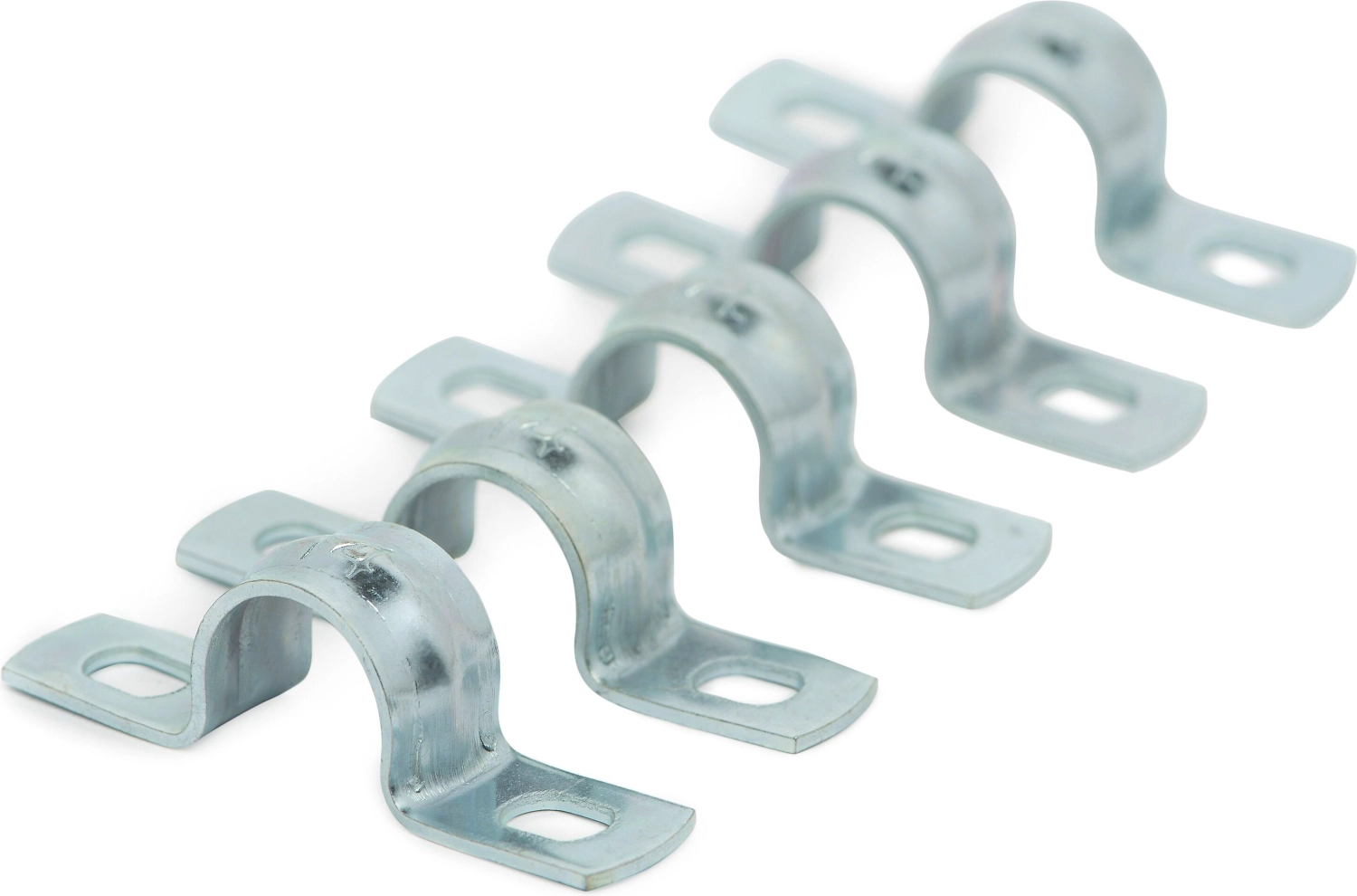 Скоба Ecoplast оцинкованная с двумя отверстиями 14 мм