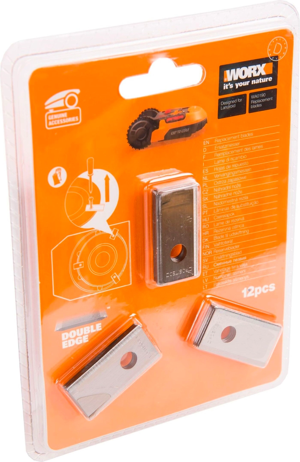Ножи для робота-газонокосилки WORX 12 шт
