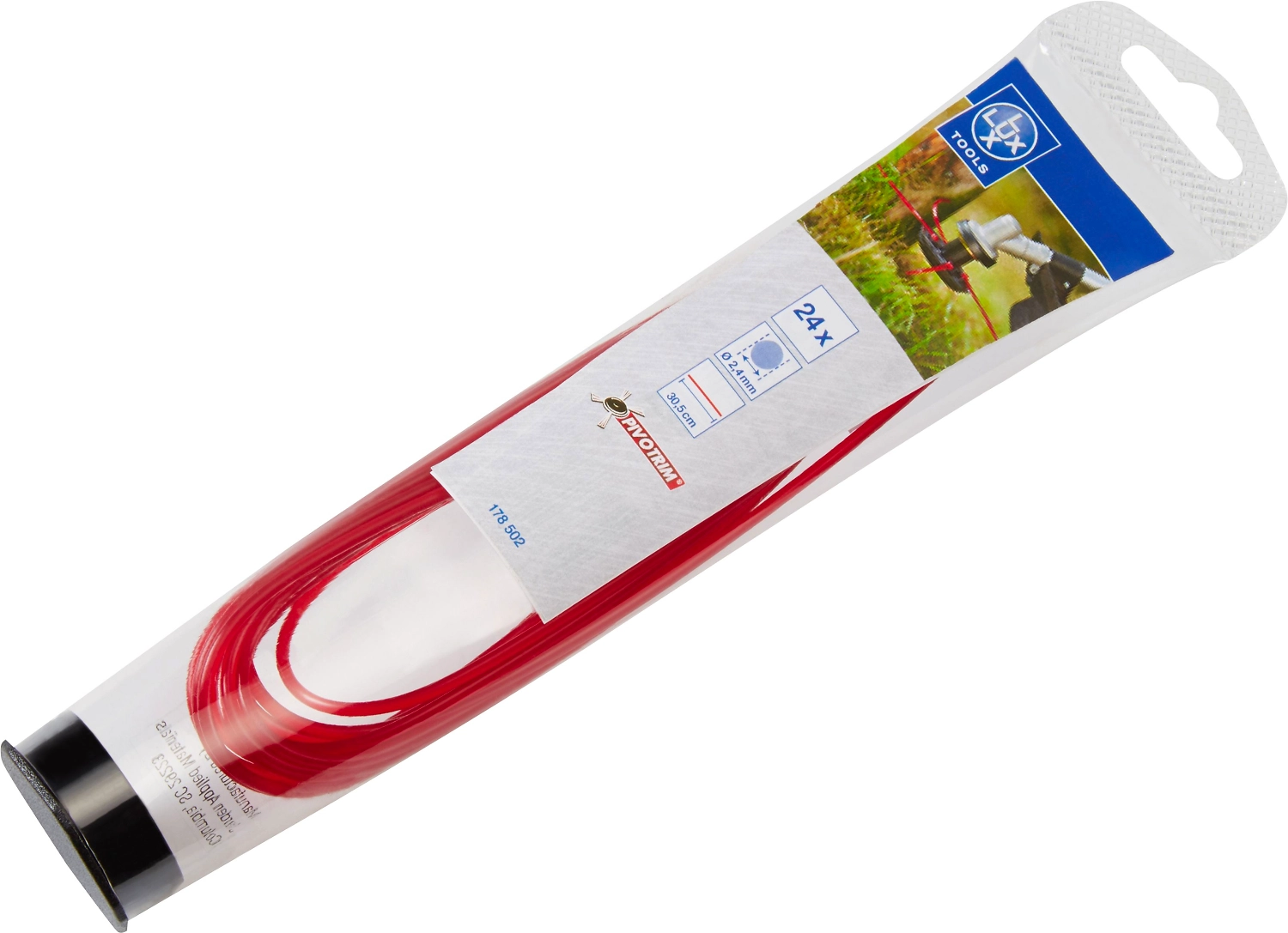 Леска для триммеров LUX-TOOLS PIVO 2,4 мм х 30,5 см 24 шт