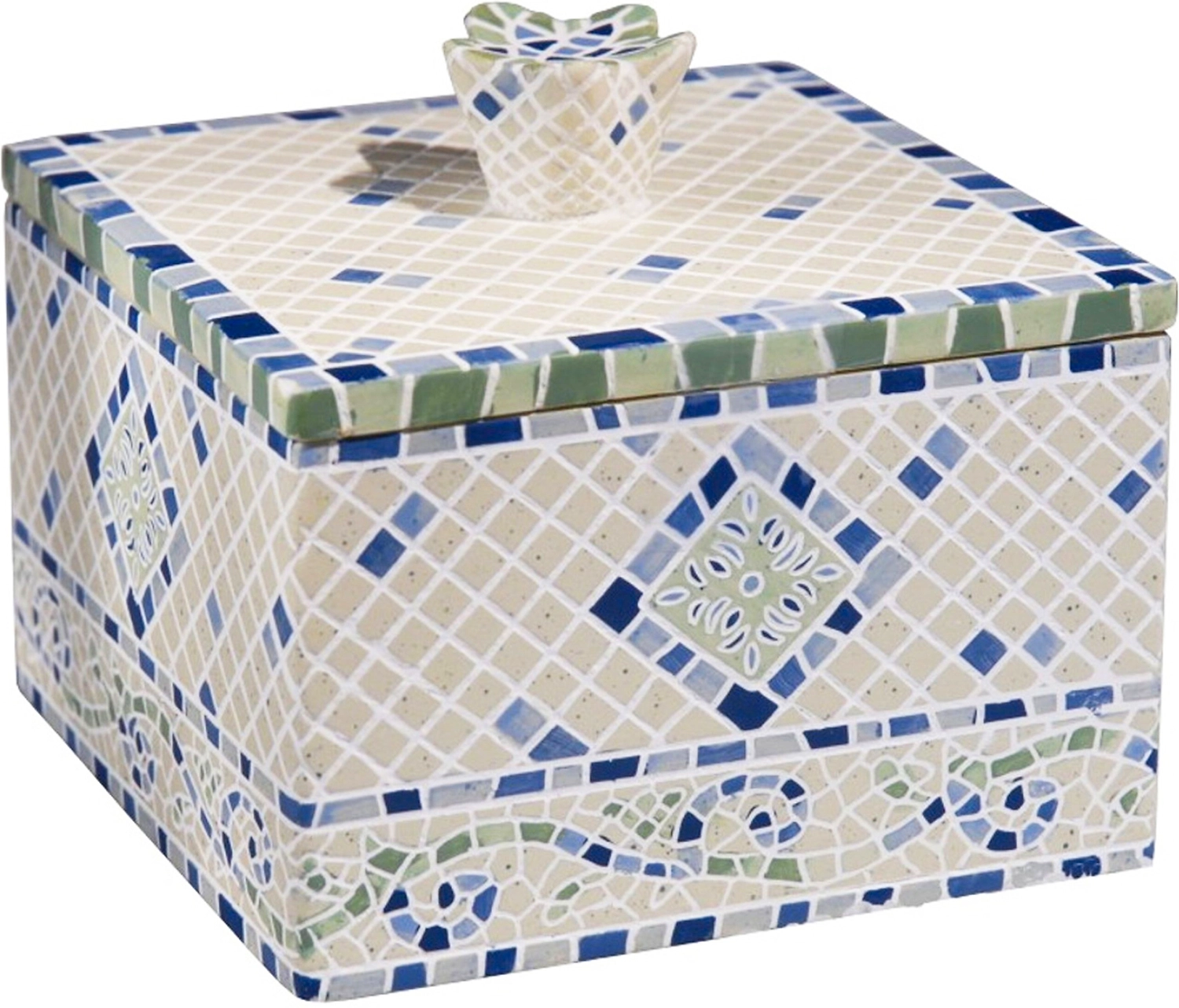 Диспенсер для ватных дисков Sibo Livorno Blue 2 предмета