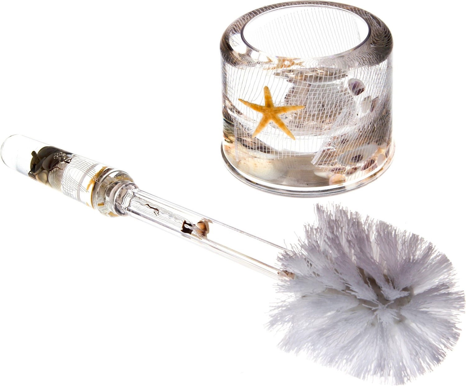 Ерш туалетный Euroshowers Звезда белый