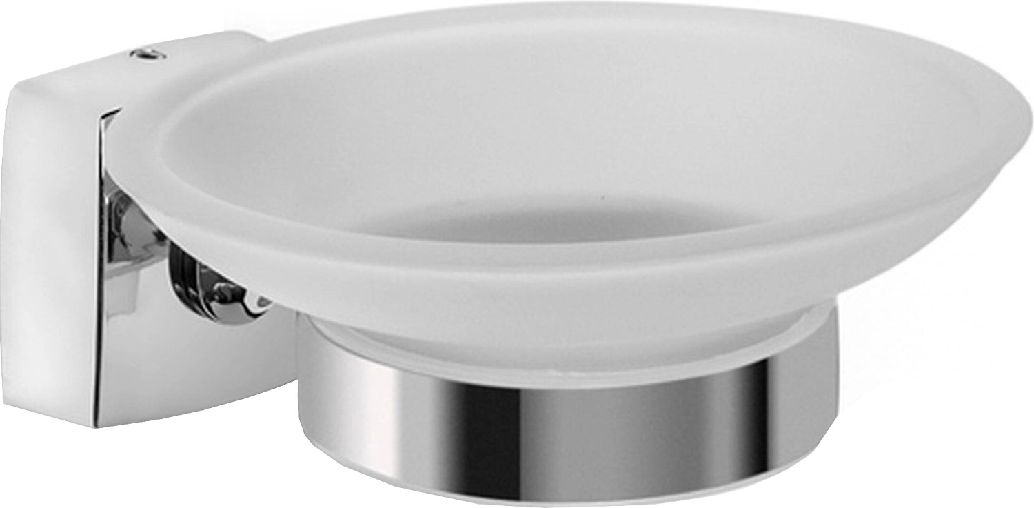 Мыльница стеклянная LOTTI VENEZIA 11х13х5 серебристая