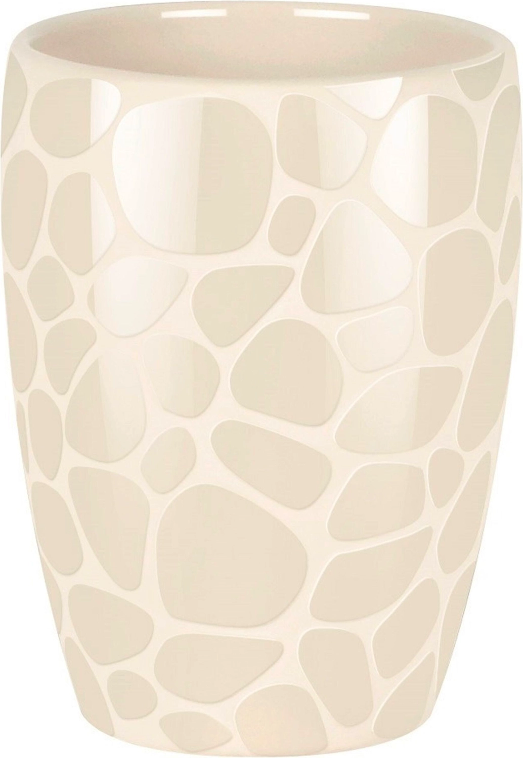 Стакан для зубных щеток Spirella Darwin Pebble белый 