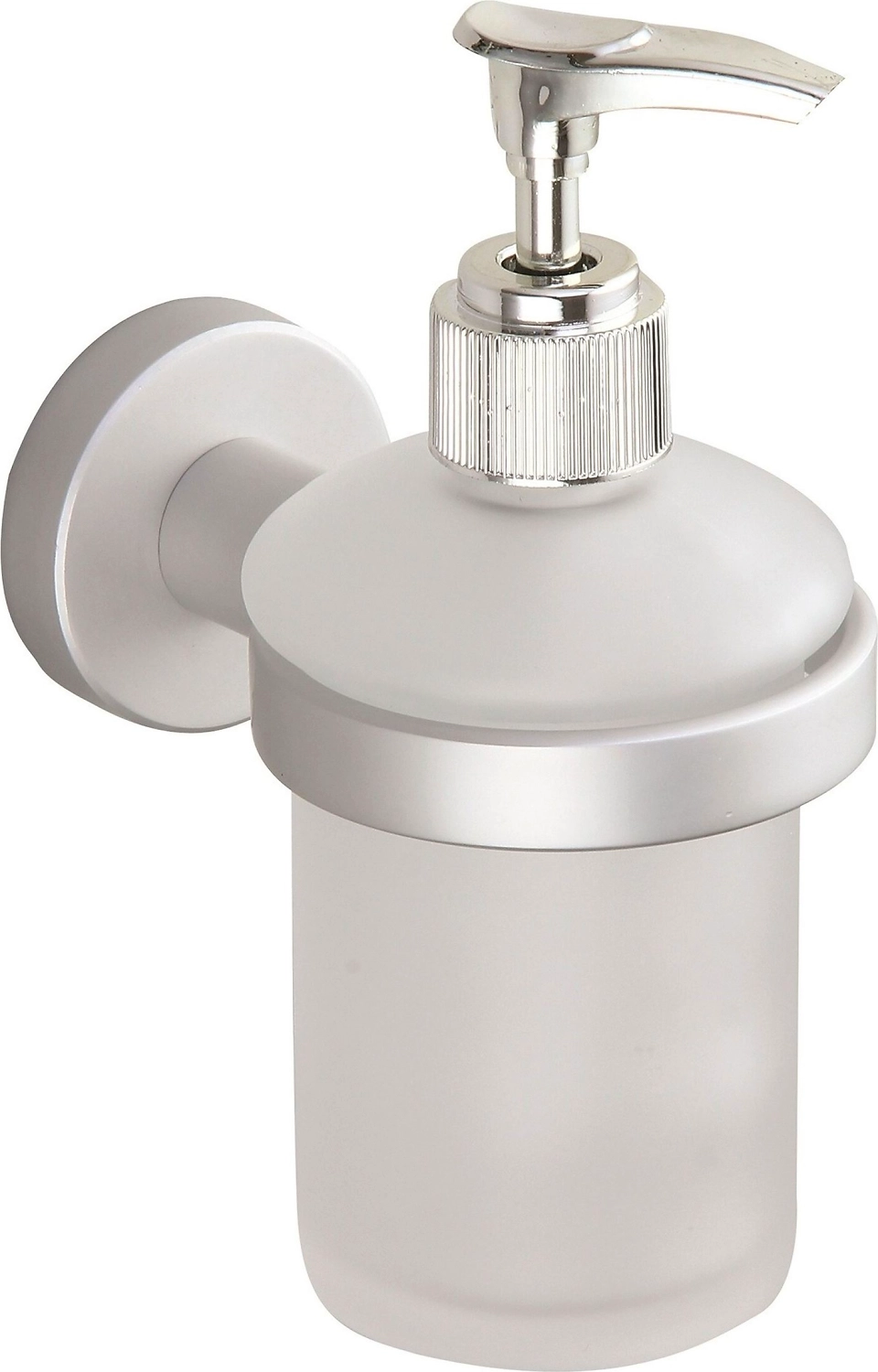 Дозатор для жидкого мыла MSV LUGANO 141574M серебро 2 предмета