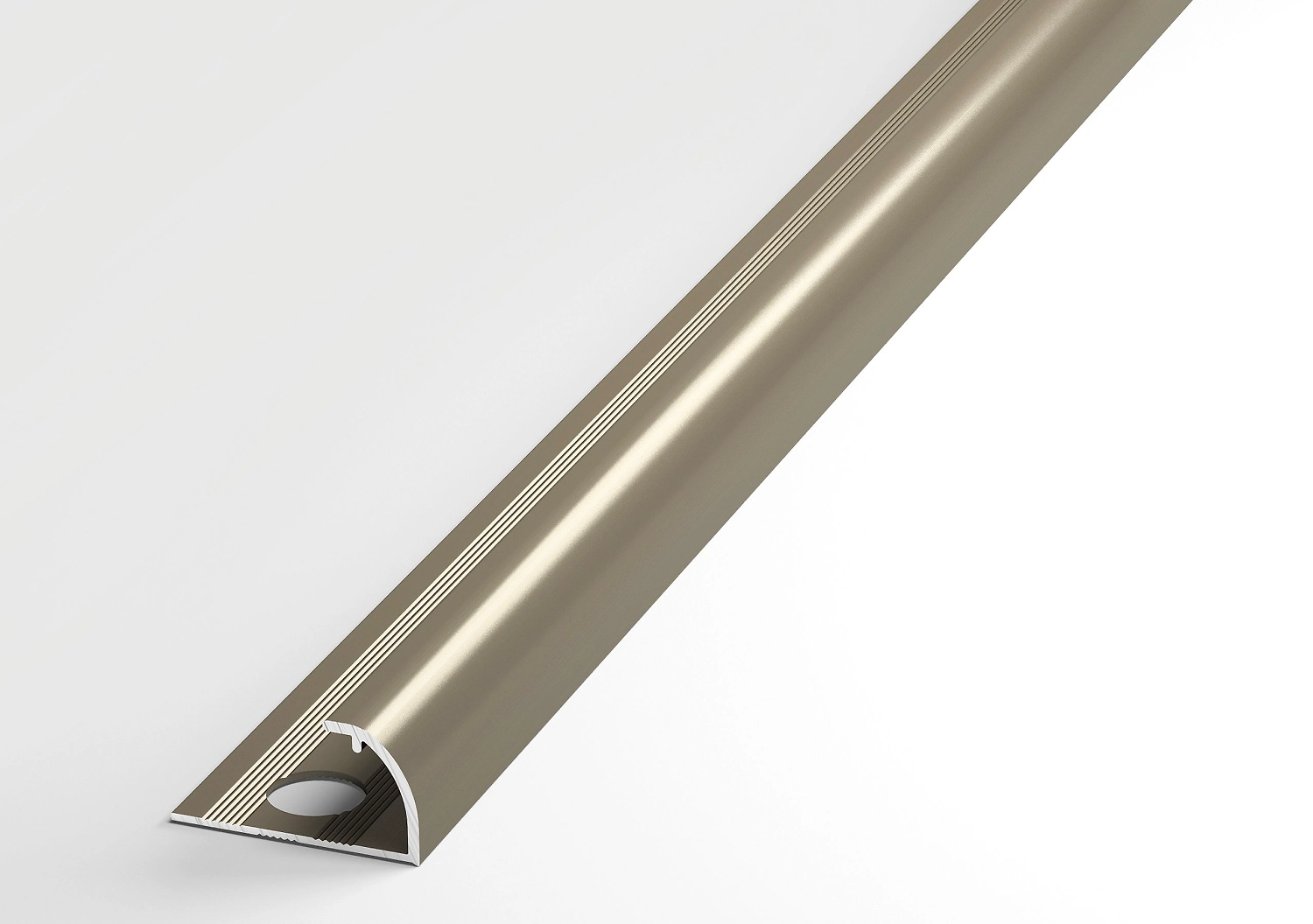 Профиль угловой алюминиевый ЛУКА 2700х12 мм шампань