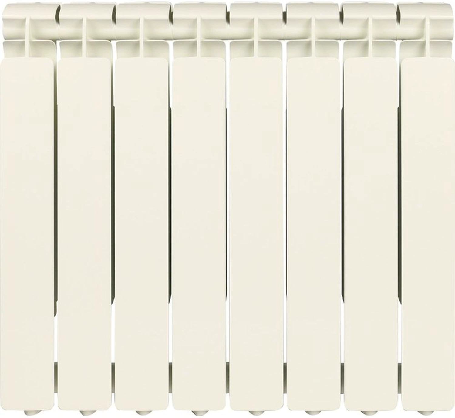 Радиатор секционный алюминиевый STOUT Bravo 500 боковое подключение 8 секций