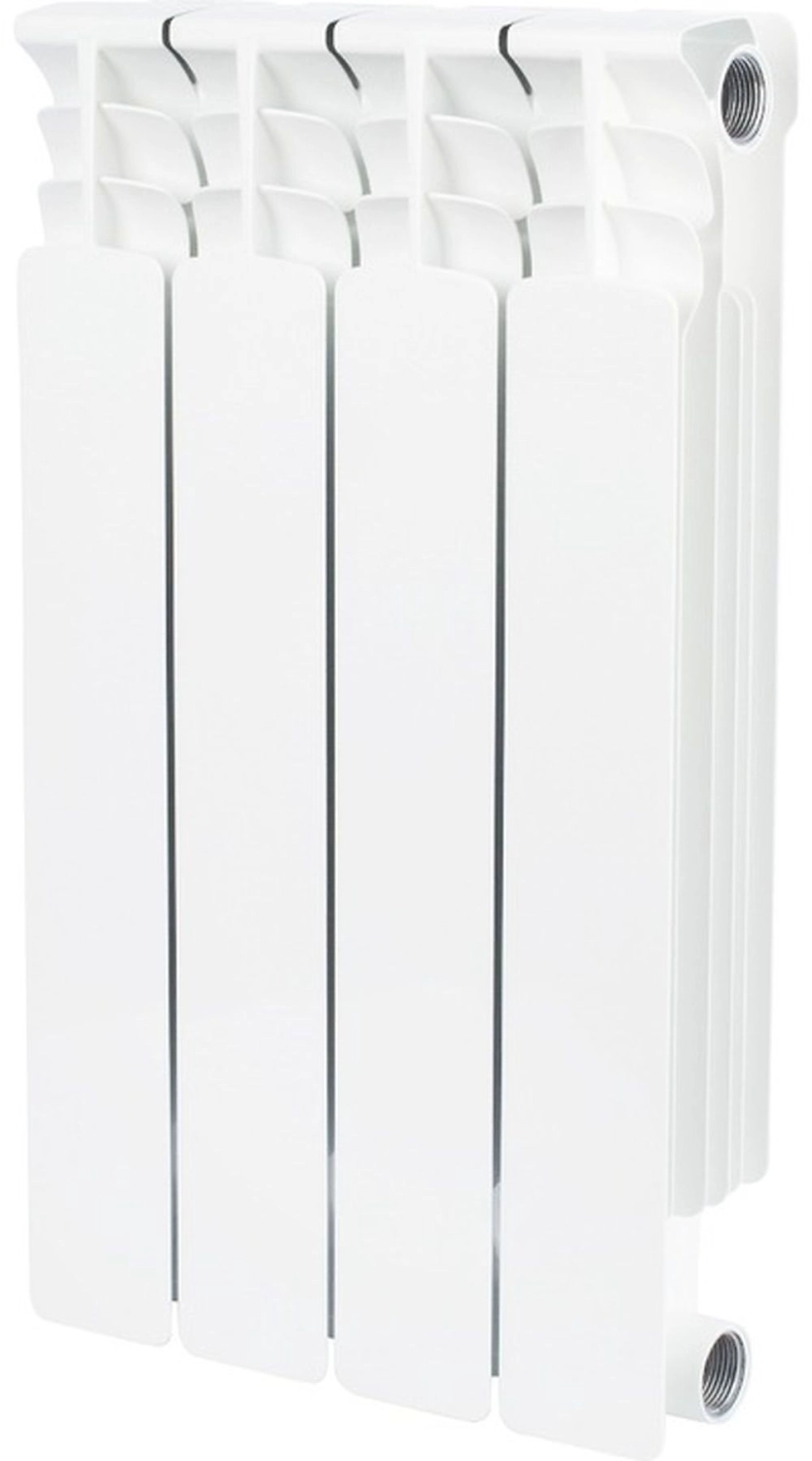 Радиатор биметаллический STOUT Space 500 4 секции боковое подключение RAL9016