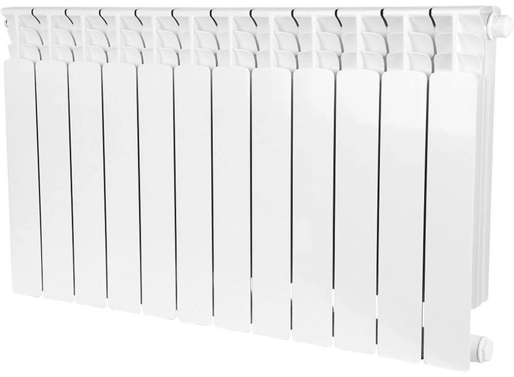 Радиатор биметаллический STOUT Space 500 12 секций нижнее правое подкл. RAL9016