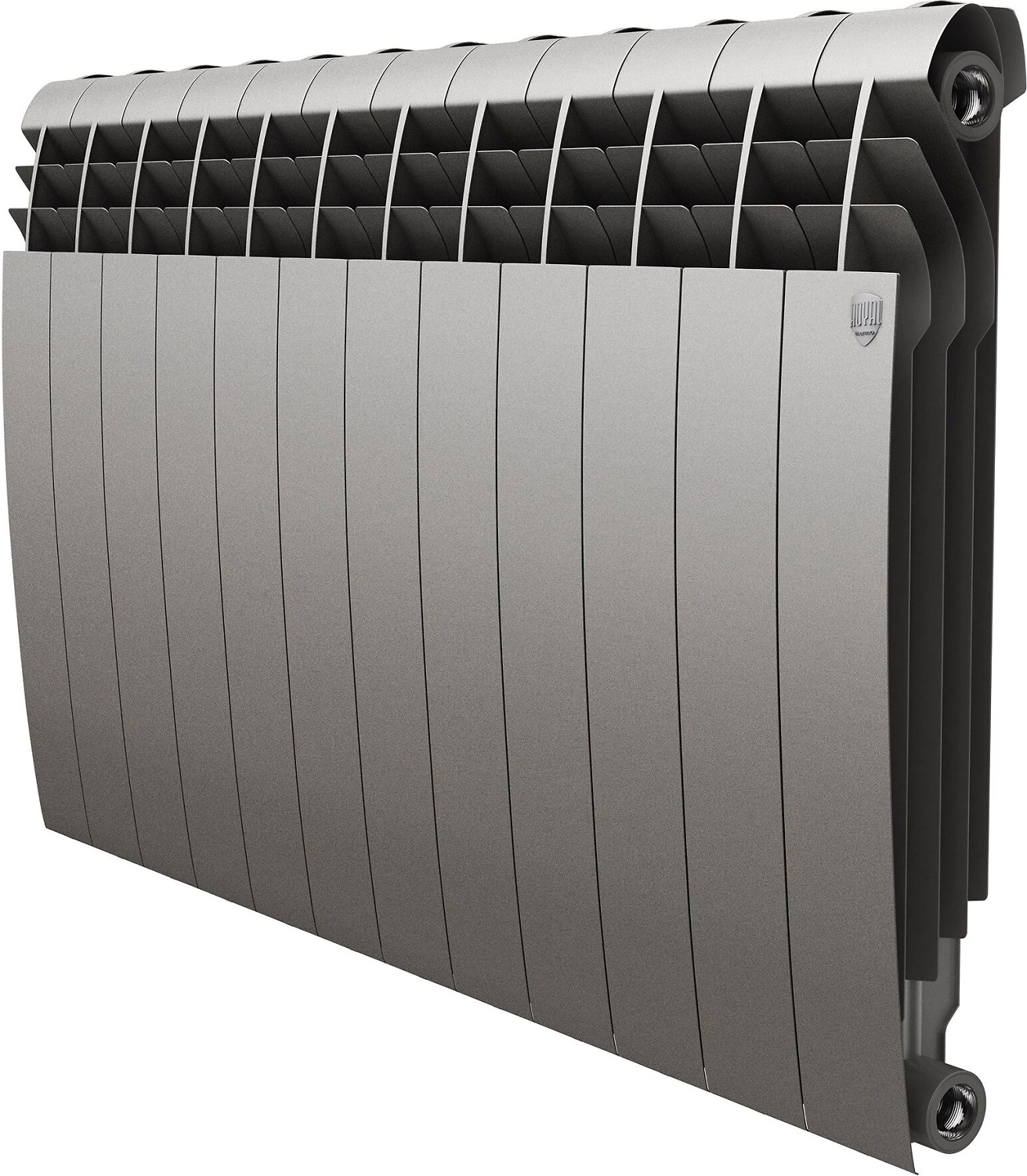 Радиатор биметаллический Royal Thermo BiLiner боковое подключение 12 секций