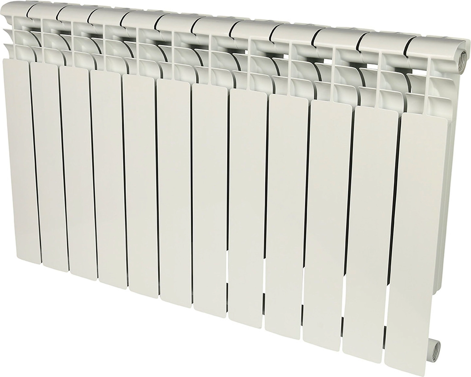 Радиатор секционный алюминиевый ROMMER Profi 500 боковое подключение 12 секций