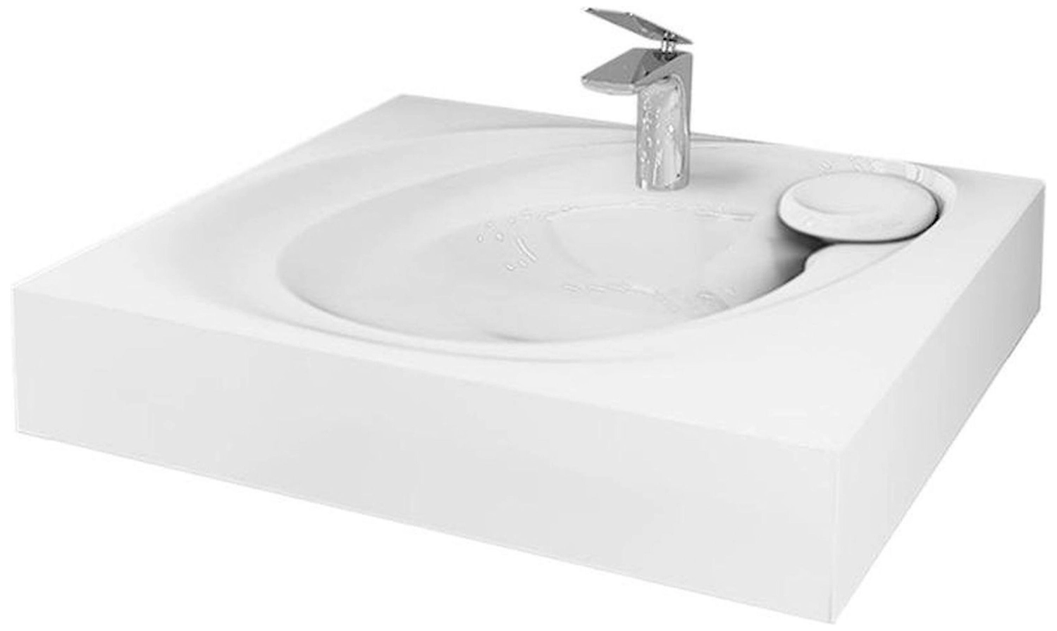 Раковина накладная RAVAL Perla Per.08.60/W 54,5 см