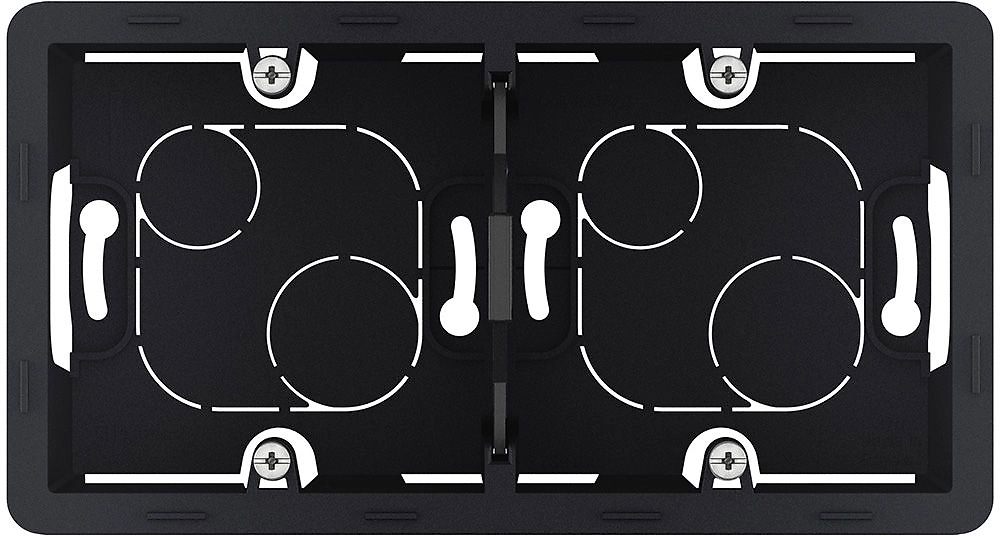 Коробка накладного монтажа 2 поста LEGRAND INSPIRIA Антрацит