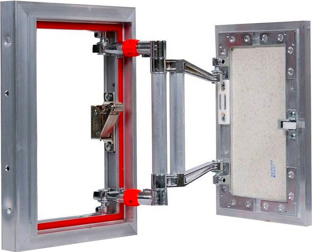 Люк ревизионный 200х300 мм под плитку алюминиевый Практика