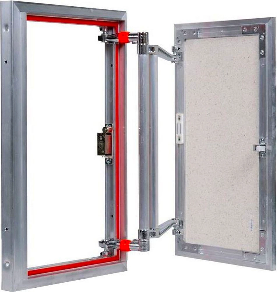 Люк ревизионный 300х500 мм под плитку алюминиевый Практика