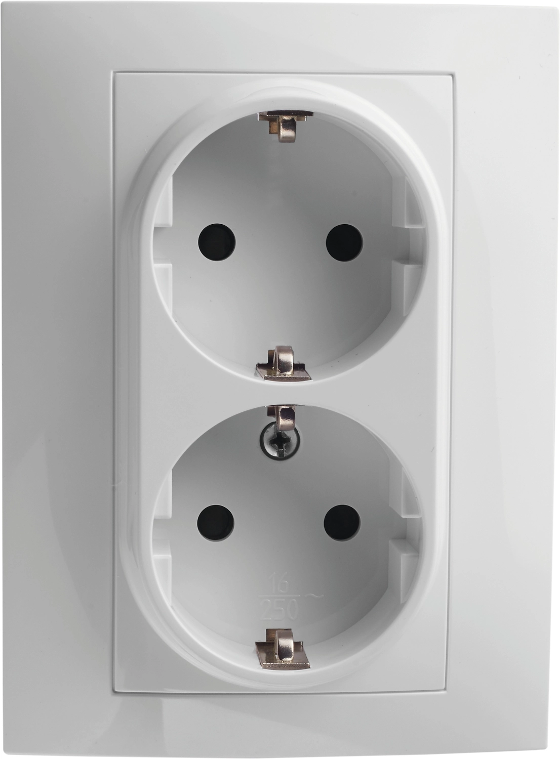 Розетка Oriani 2 постовая с заземлением СП