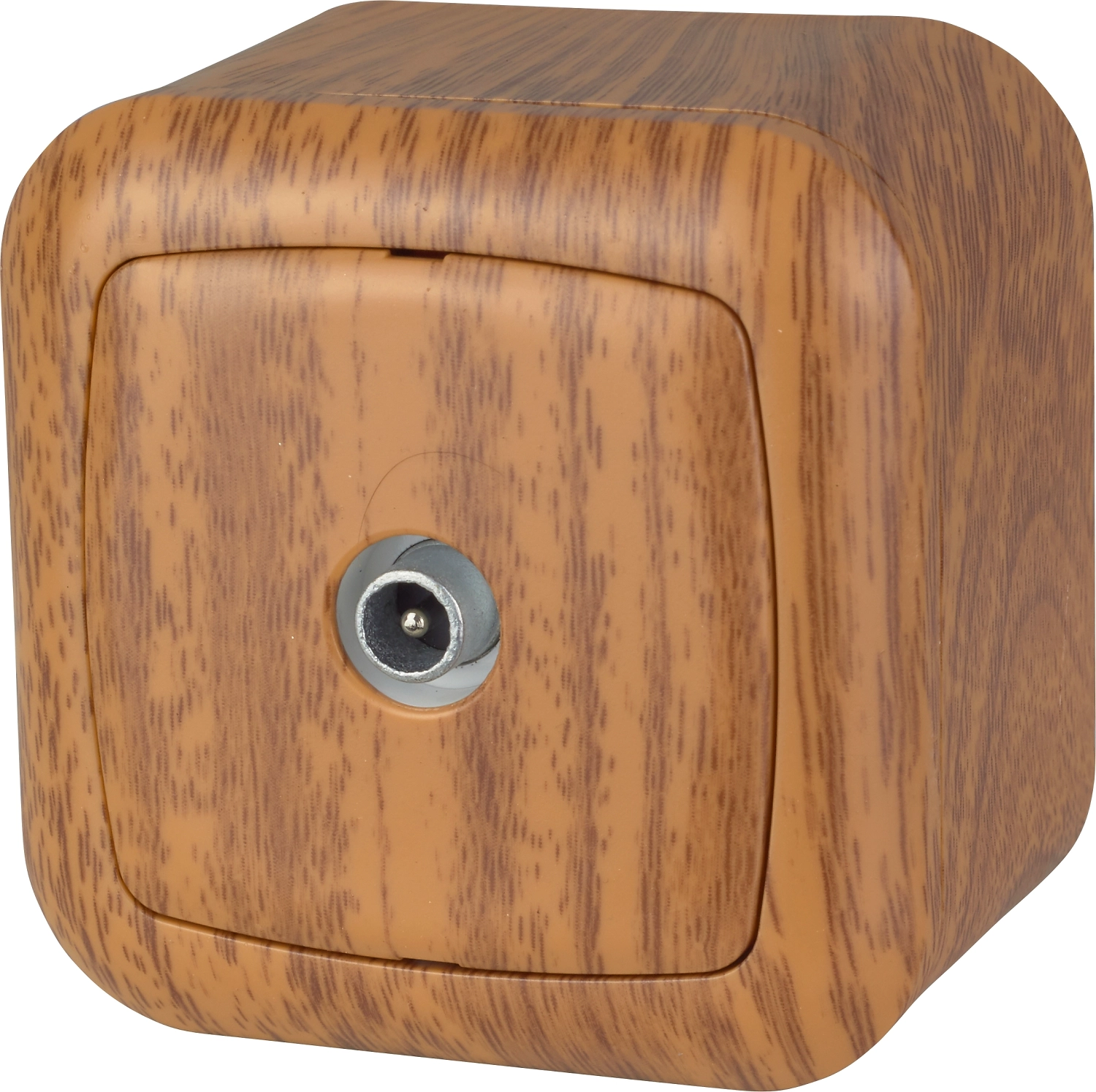 Розетка СП TV темный дуб