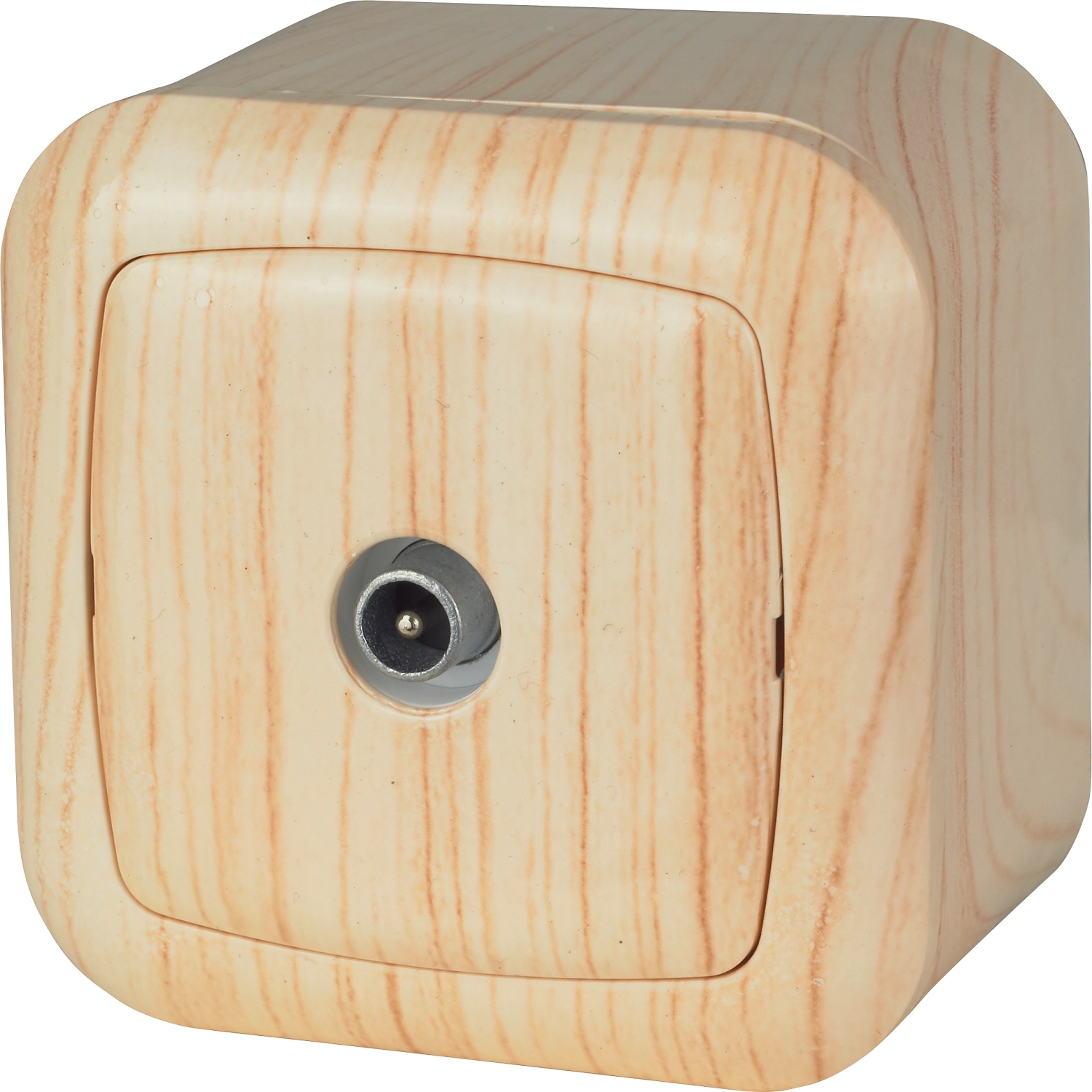 Розетка СП TV светлый дуб