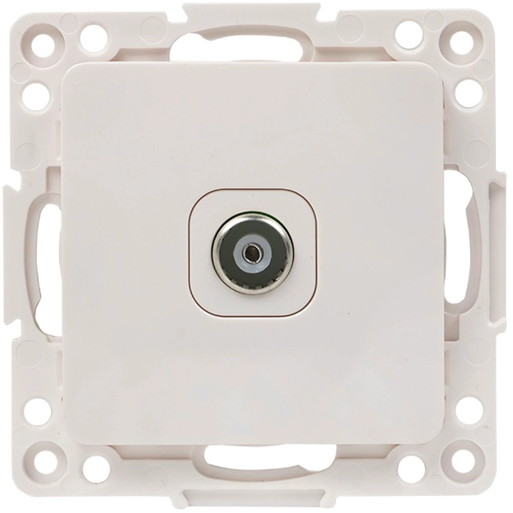 Розетка EKF Стокгольм TV 1-местная 75Ом 5-862МГц белый