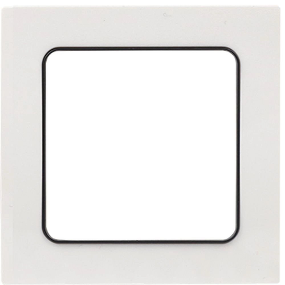 Рамка EKF Стокгольм 1-местная белая с линией цвета черный