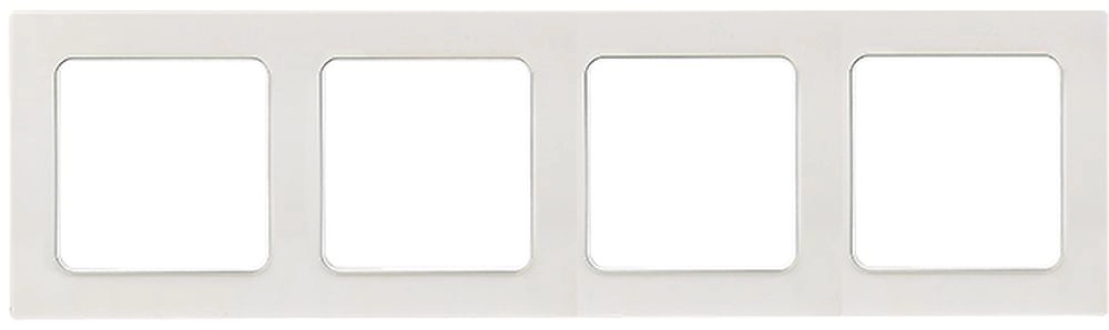 Рамка EKF Стокгольм 4-местная белая