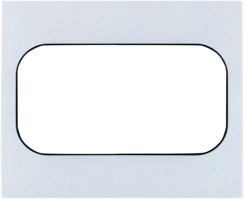 Рамка EKF Стокгольм для розетки 2-местная белая с линией цвета черный