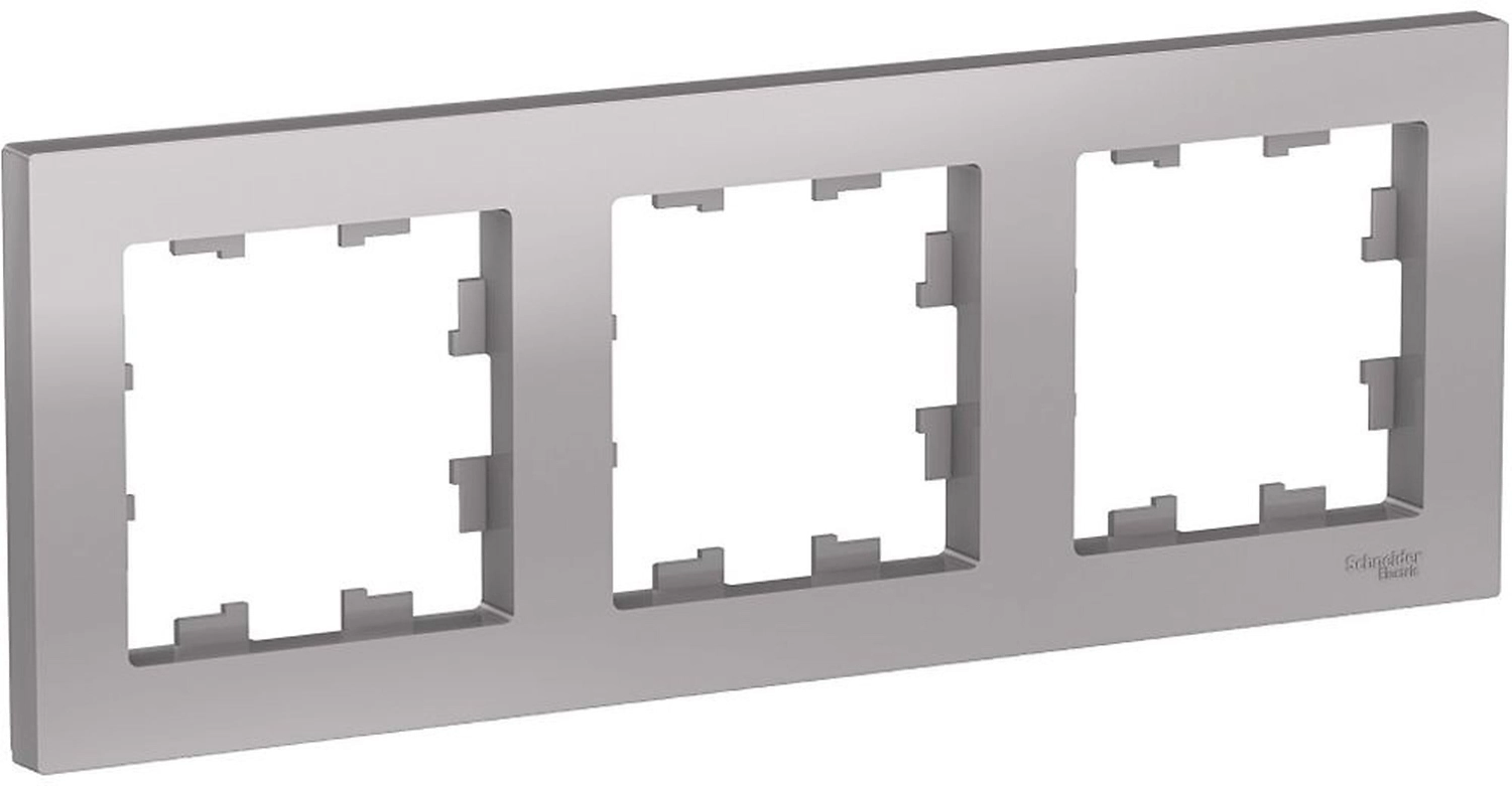 Рамка Schneider Electric AtlasDesign 3 поста алюминий