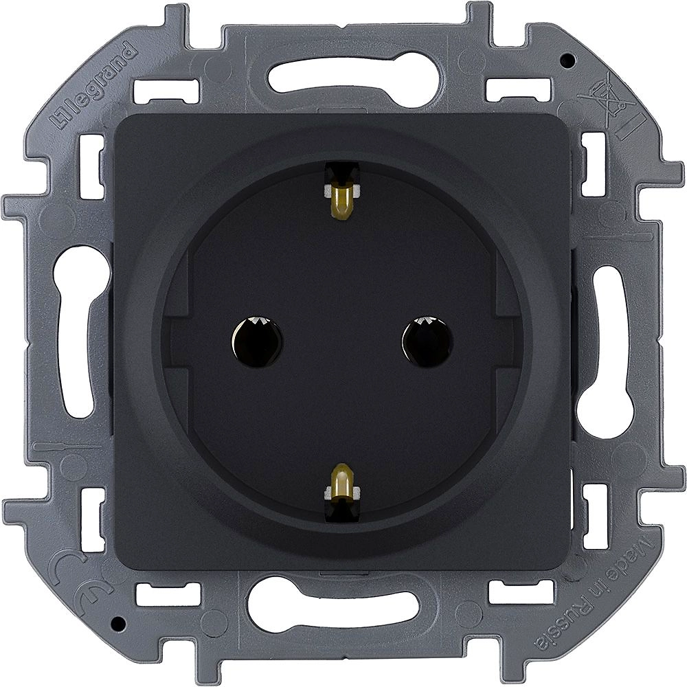 Розетка 2К+З LEGRAND INSPIRIA Антрацит