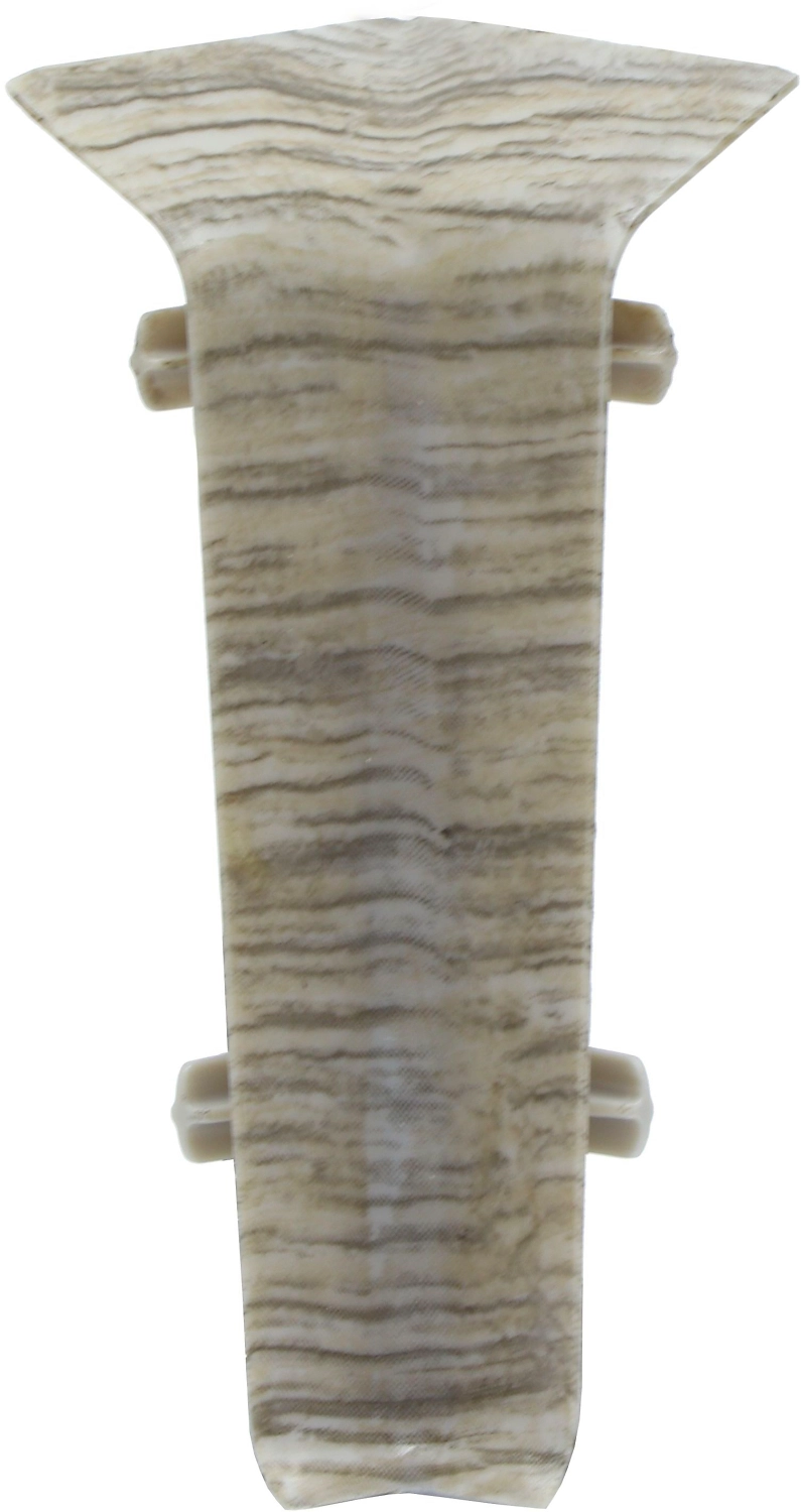 Внутренний угол напольного плинтуса WINART QUADRO альпака 80 мм 2 шт