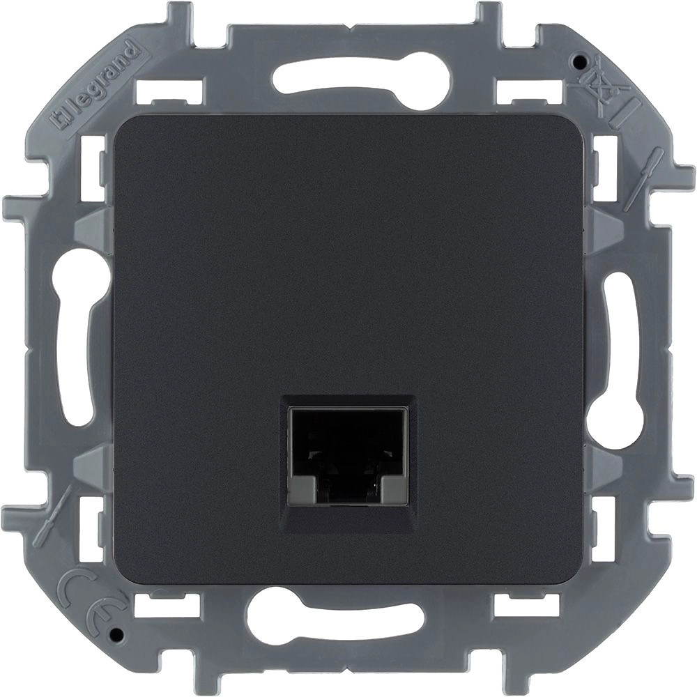 Розетка LEGRAND INSPIRIA RJ 45 Антрацит