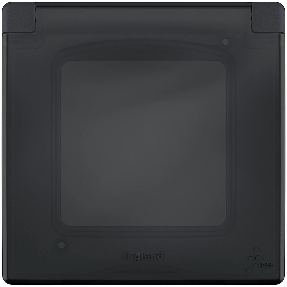 Рамка с защитной крышкой IP 44 LEGRAND INSPIRIA антрацит