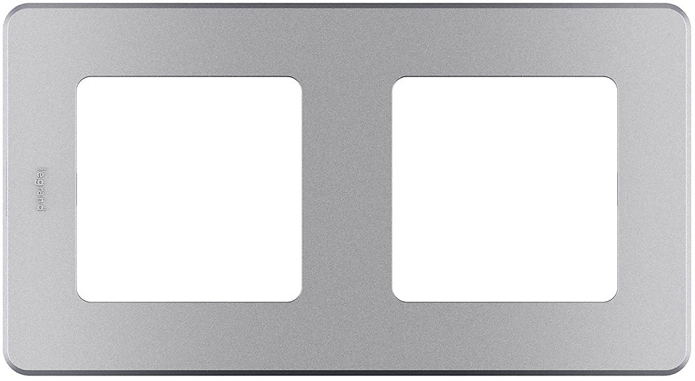 Рамка 2 поста LEGRAND INSPIRIA алюминий