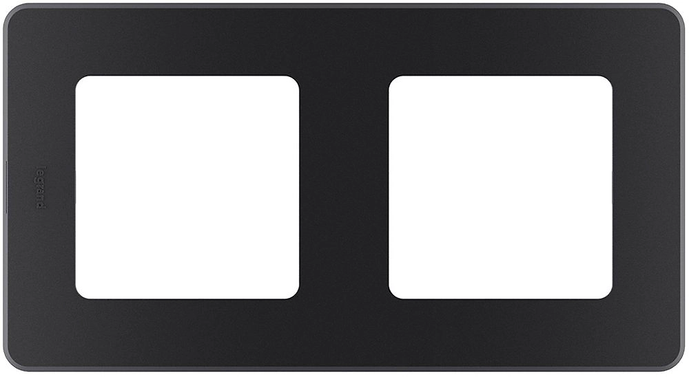 Рамка 2 поста LEGRAND INSPIRIA антрацит