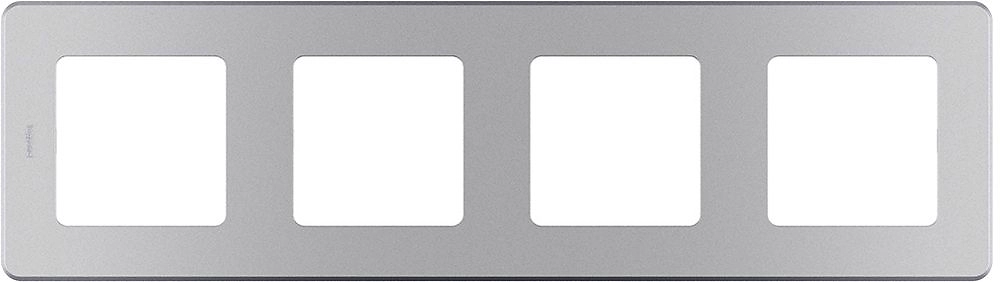 Рамка 4 поста LEGRAND INSPIRIA алюминий