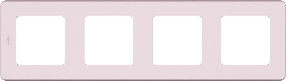 Рамка 4 поста LEGRAND INSPIRIA розовый