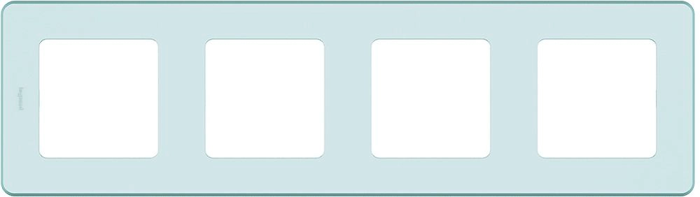 Рамка 4 поста LEGRAND INSPIRIA мятный